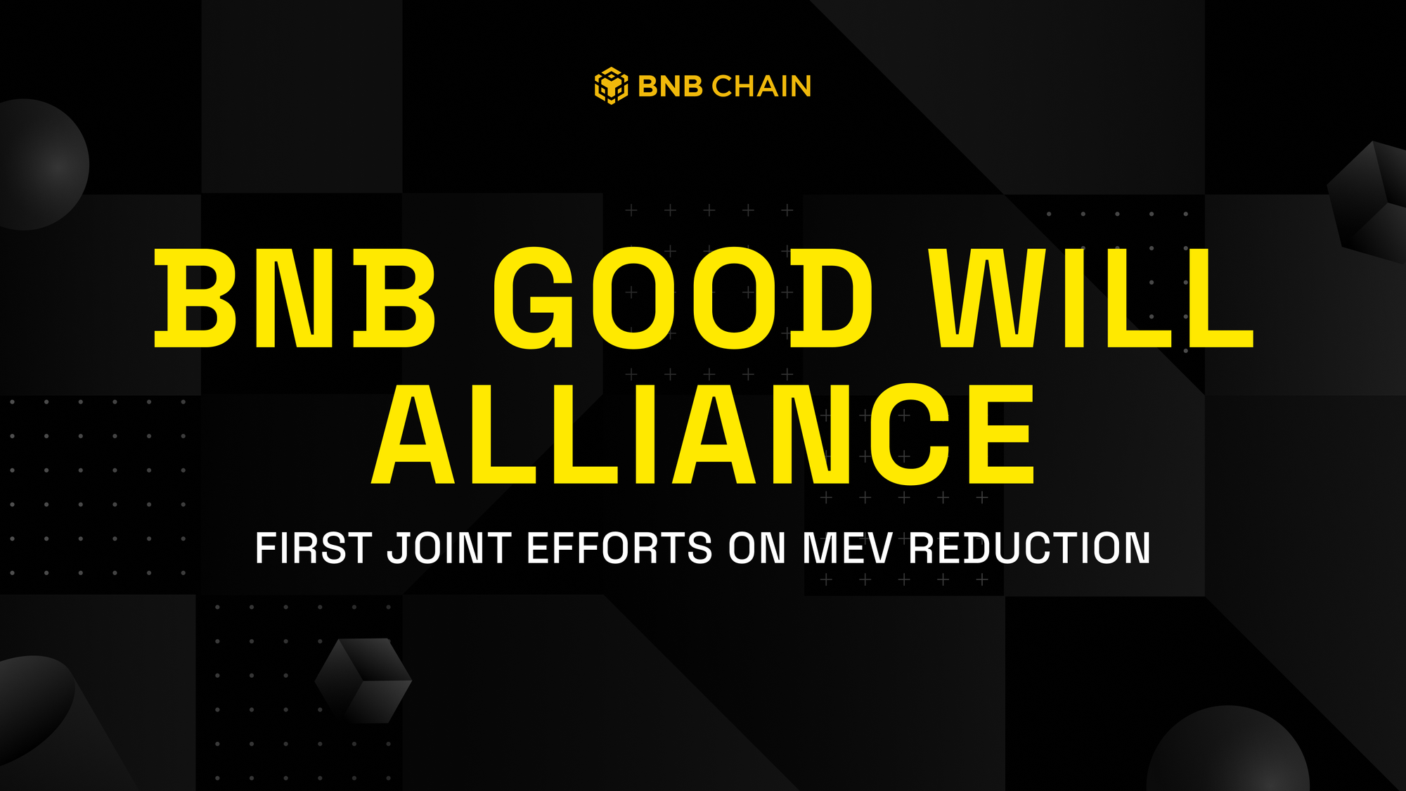BNB Good Will Alliance - First Joint Efforts on MEV Reduction